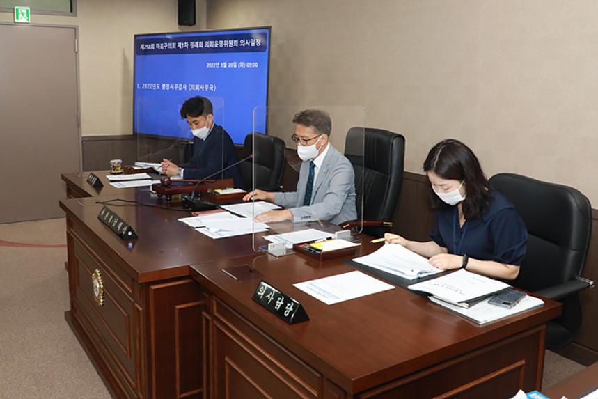 제258회 서울특별시 마포구의회 제1차정례회 제1차 의회운영위원회 및 행정사무감사 - 6