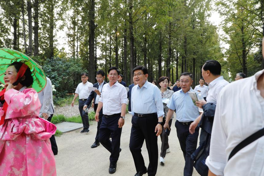 메타세콰이어 숲길 '시인의 거리' 준공식