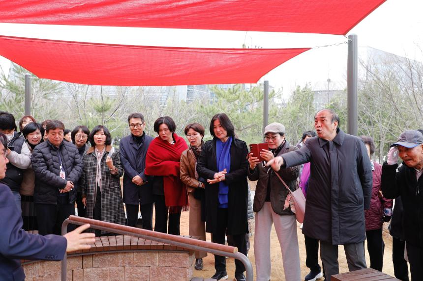 부엉이근린공원 맨발 황톳길 개장식 - 5