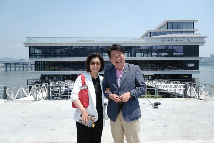 서울시 구의원 대상 한강 버스 체험