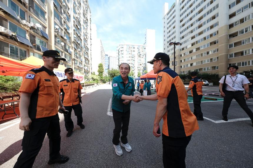 노후아파트 민관합동 화재대비 소방훈련 - 1