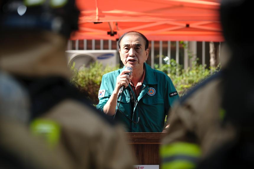 노후아파트 민관합동 화재대비 소방훈련 - 8