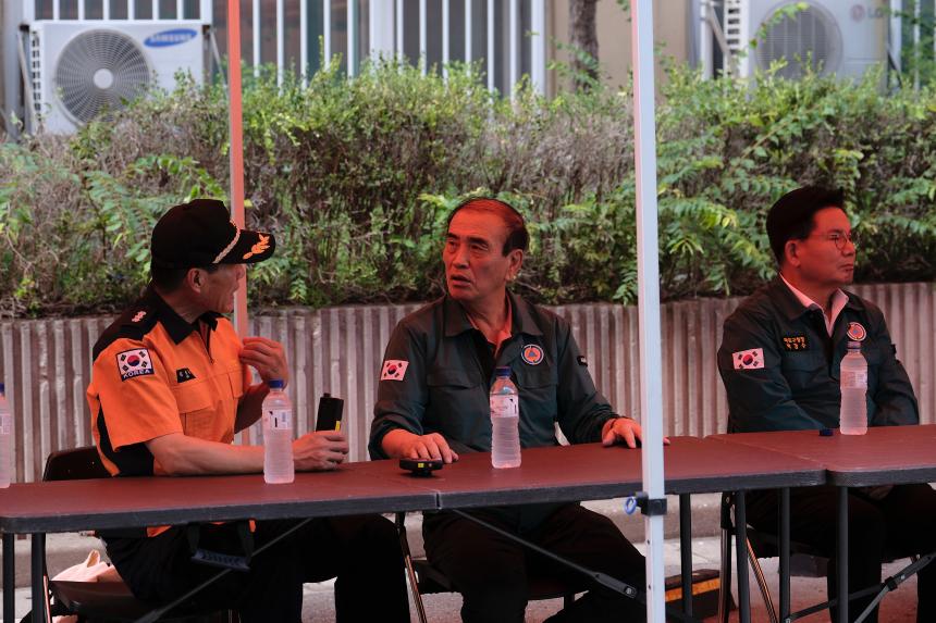 노후아파트 민관합동 화재대비 소방훈련