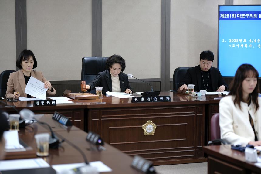 예산결산특별위원회-제281회 마포구의회 임시회 - 4