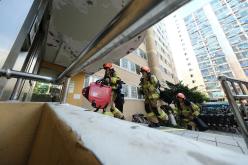 노후아파트 민관합동 화재대비 소방훈련 5