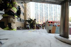 노후아파트 민관합동 화재대비 소방훈련 7