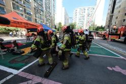 노후아파트 민관합동 화재대비 소방훈련 18