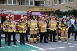 노후아파트 민관합동 화재대비 소방훈련 30