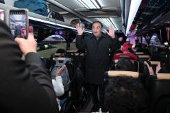 한국자유총연맹 버스 환송 5